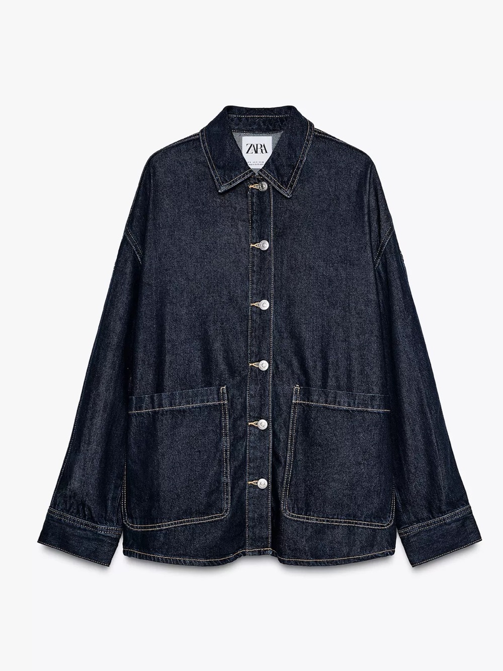TRF Oversized Denim Overshirt